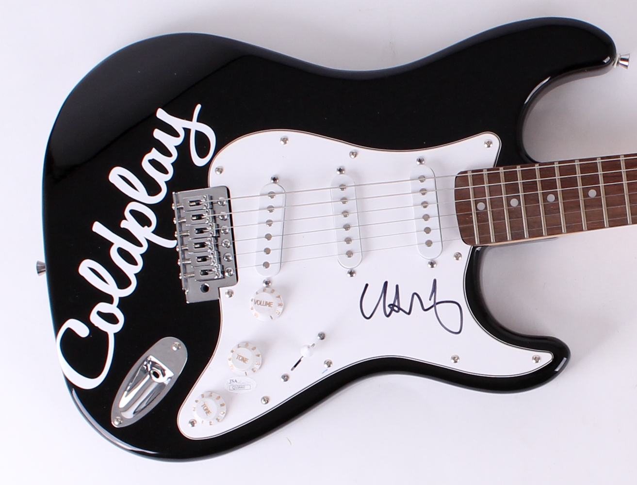 Chris Martin Signed Custom "Coldplay" Electric Guitar (JSA COA) at PristineAuction.com Chris Martin Signed Custom "Coldplay" Electric Guitar (JSA COA) at PristineAuction.com