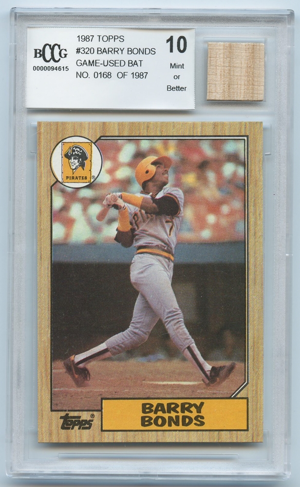 barry bonds game used bat