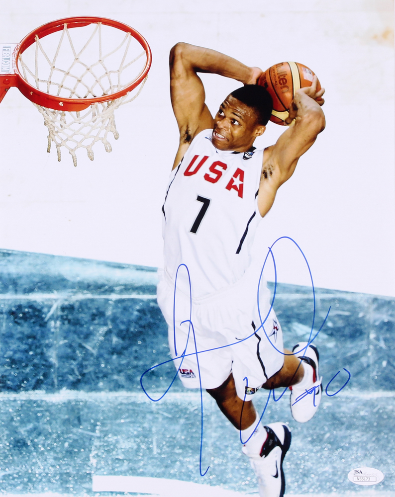 Russell Westbrook Signed Team USA 11x14 Photo (JSA COA) at PristineAuction.com Russell Westbrook Signed Team USA 11x14 Photo (JSA COA) at PristineAuction.com