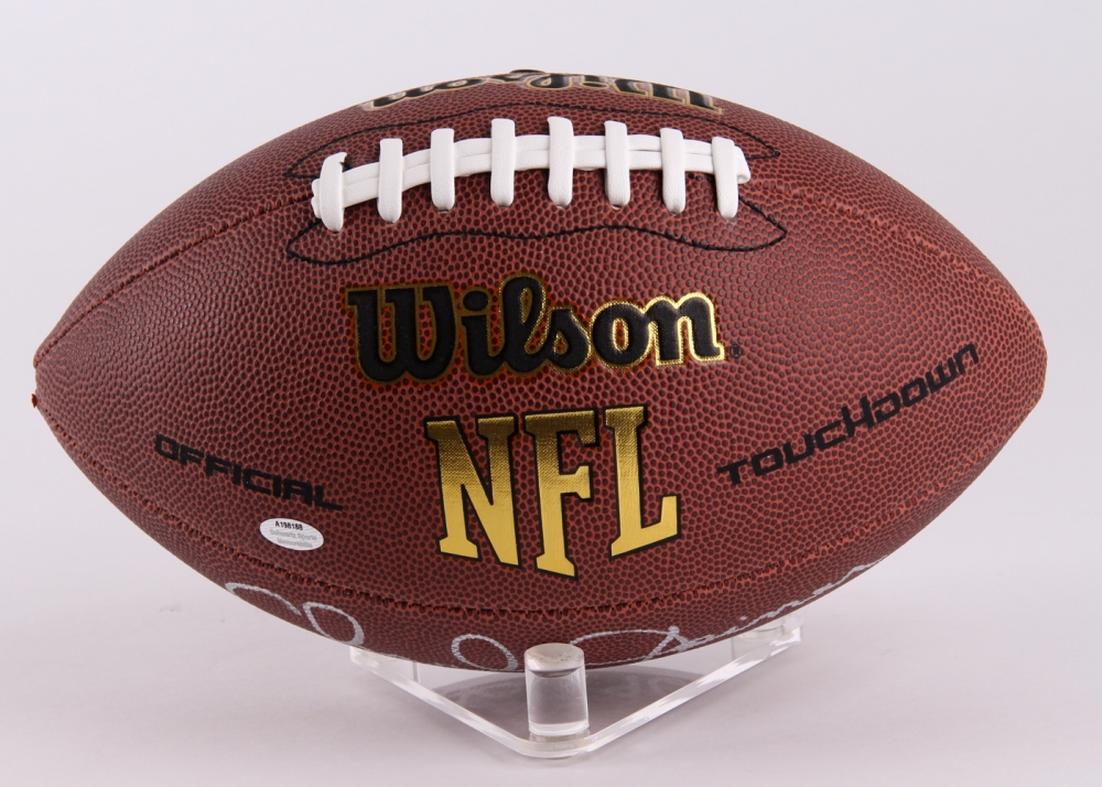 Lot (2) Charlie Joiner Signed Football Items with (1) Jersey & (1) NFL