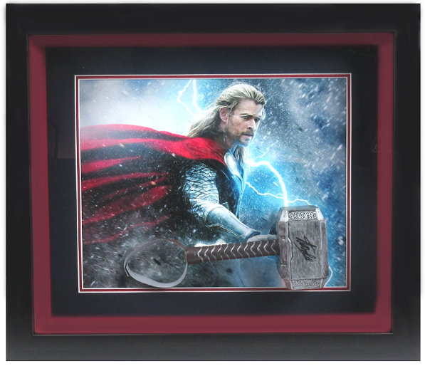 Stan Lee Signed "Thor" 24x28 Custom Framed Replica Movie Prop Display (Radtke COA) at PristineAuction.com Stan Lee Signed "Thor" 24x28 Custom Framed Replica Movie Prop Display (Radtke COA) at PristineAuction.com