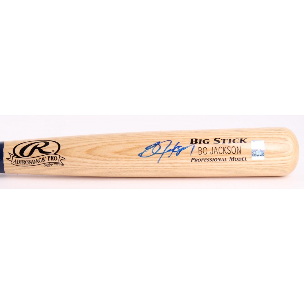 Bo Jackson Signed Rawlings Custom Engraved Big Stick Adirondack Pro Baseball Bat (Jackson 
