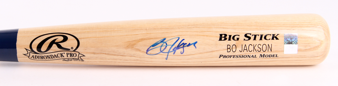 Bo Jackson Signed Rawlings Custom Engraved Big Stick Adirondack Pro Baseball Bat (Jackson Hologram) at PristineAuction.com Bo Jackson Signed Rawlings Custom Engraved Big Stick Adirondack Pro Baseball Bat (Jackson Hologram) at PristineAuction.com