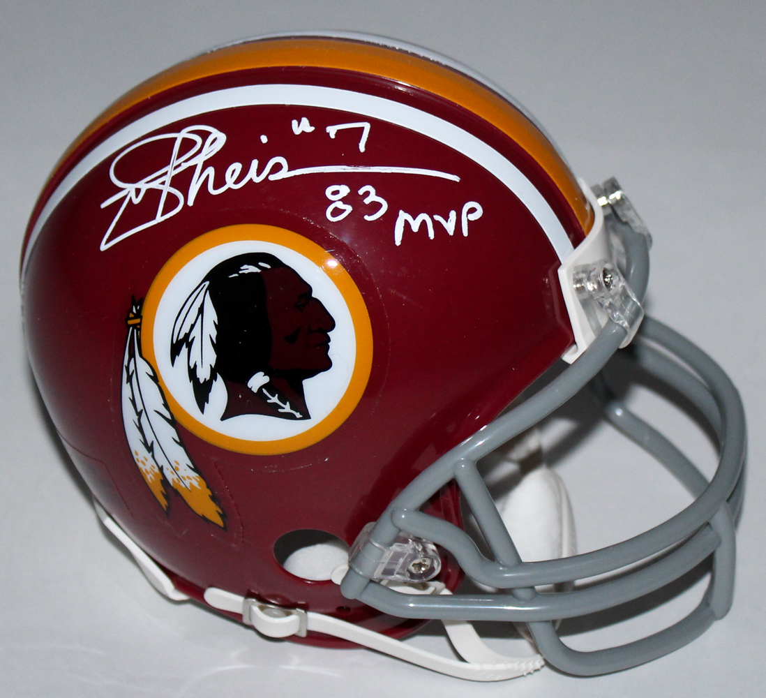 Joe Theismann Signed Redskins Mini-Helmet Inscribed "83 MVP" (MAB Hologram) at PristineAuction.com Joe Theismann Signed Redskins Mini-Helmet Inscribed "83 MVP" (MAB Hologram) at PristineAuction.com