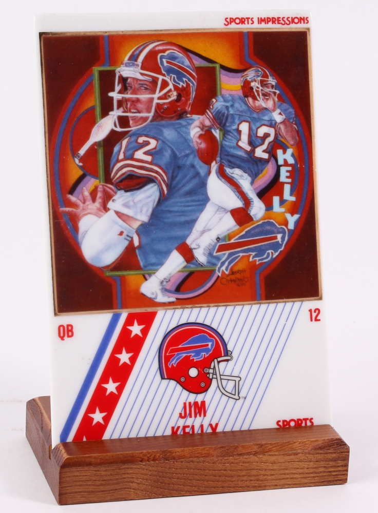 Jim Kelly LE 1991 Sports Impressions Porcelain Card Pristine Auction