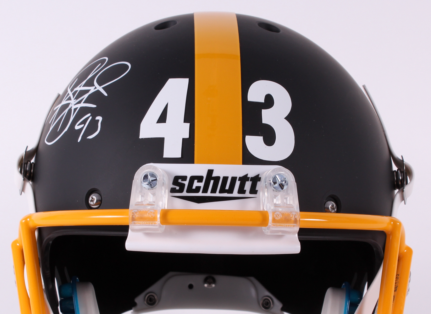 Troy Polamalu Signed Steelers Custom Matte Black Full-Size Helmet (TSE COA) at PristineAuction.com Troy Polamalu Signed Steelers Custom Matte Black Full-Size Helmet (TSE COA) at PristineAuction.com
