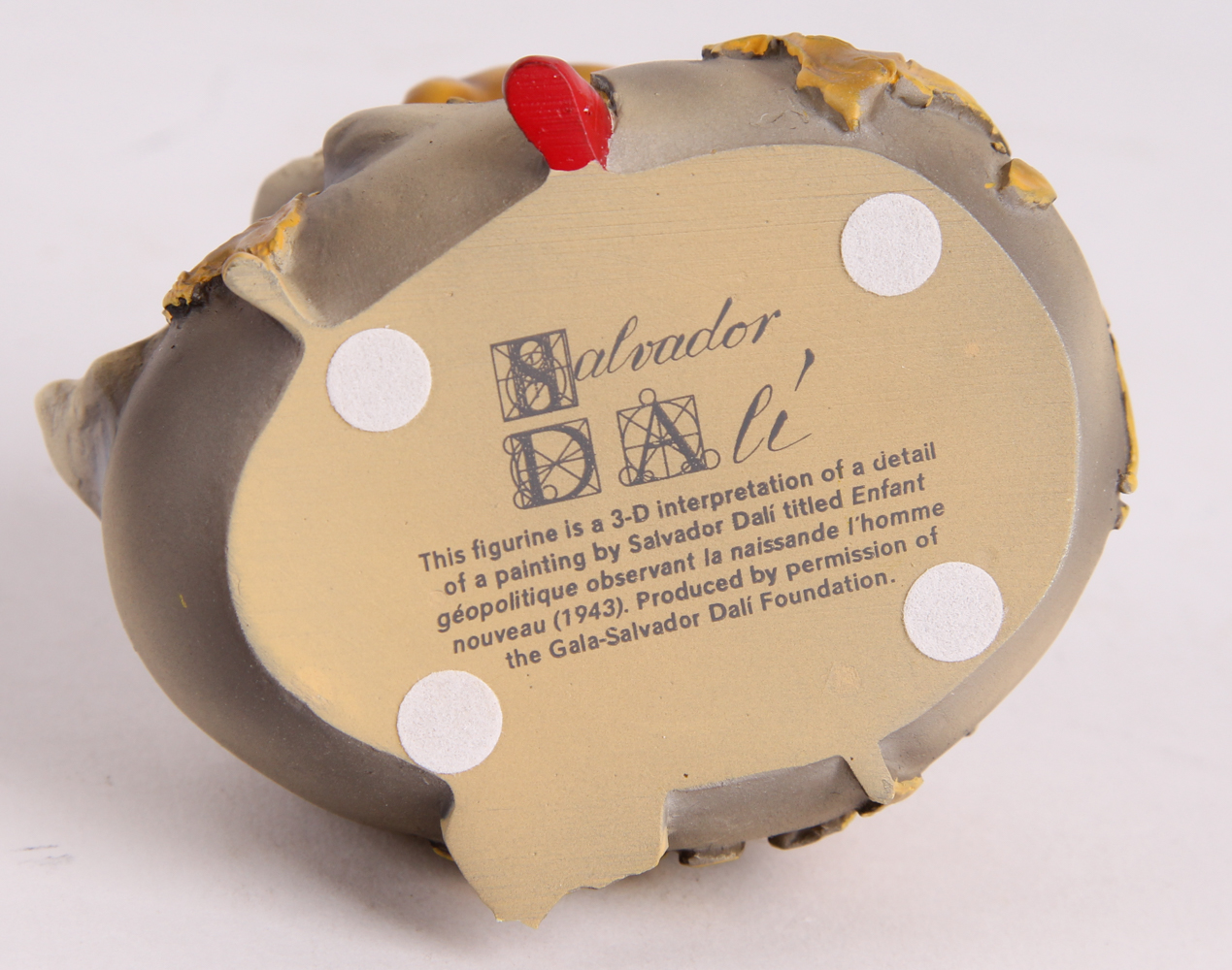 Parastone "Geopoliticus Child Watches the Birth of the New Human" (1943) Salvador Dali 3" Sculpture at PristineAuction.com Parastone "Geopoliticus Child Watches the Birth of the New Human" (1943) Salvador Dali 3" Sculpture at PristineAuction.com