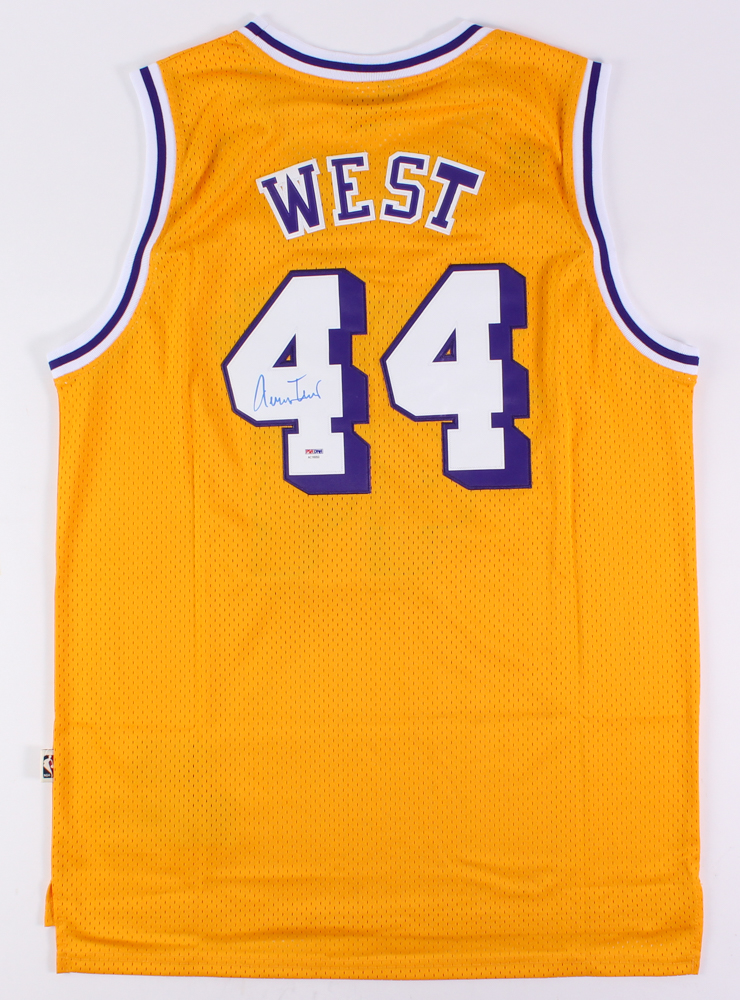 Jerry West Signed Lakers Jersey (PSA COA) at PristineAuction.com Jerry West Signed Lakers Jersey (PSA COA) at PristineAuction.com