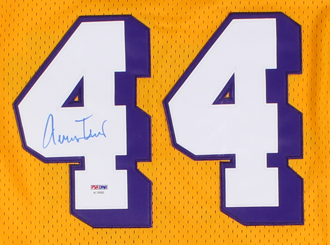 Jerry West Signed Lakers Jersey (PSA COA) at PristineAuction.com Jerry West Signed Lakers Jersey (PSA COA) at PristineAuction.com