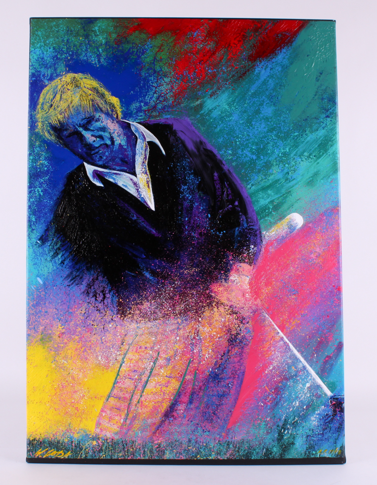 Bill Lopa Signed "Jack Nicklaus" AP Hand-Embellished 28"x 40" Giclee on Canvas #17/18 at PristineAuction.com Bill Lopa Signed "Jack Nicklaus" AP Hand-Embellished 28"x 40" Giclee on Canvas #17/18 at PristineAuction.com