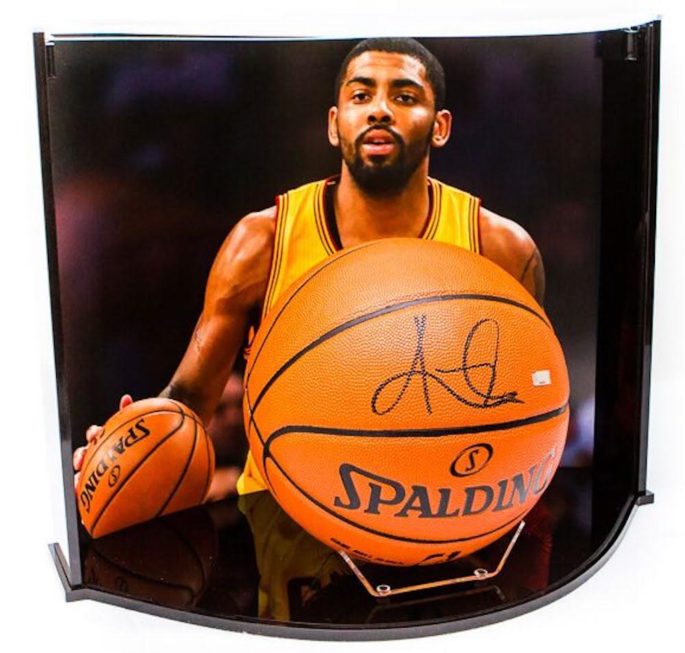 Kyrie Irving Signed NBA Game Ball Series Basketball with Custom Curve Display Case (Panini COA) at PristineAuction.com Kyrie Irving Signed NBA Game Ball Series Basketball with Custom Curve Display Case (Panini COA) at PristineAuction.com