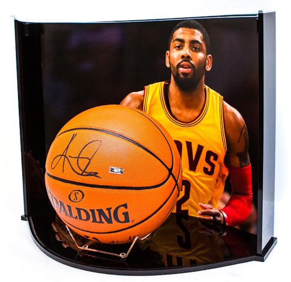 Kyrie Irving Signed NBA Game Ball Series Basketball with Custom Curve Display Case (Panini COA) at PristineAuction.com Kyrie Irving Signed NBA Game Ball Series Basketball with Custom Curve Display Case (Panini COA) at PristineAuction.com