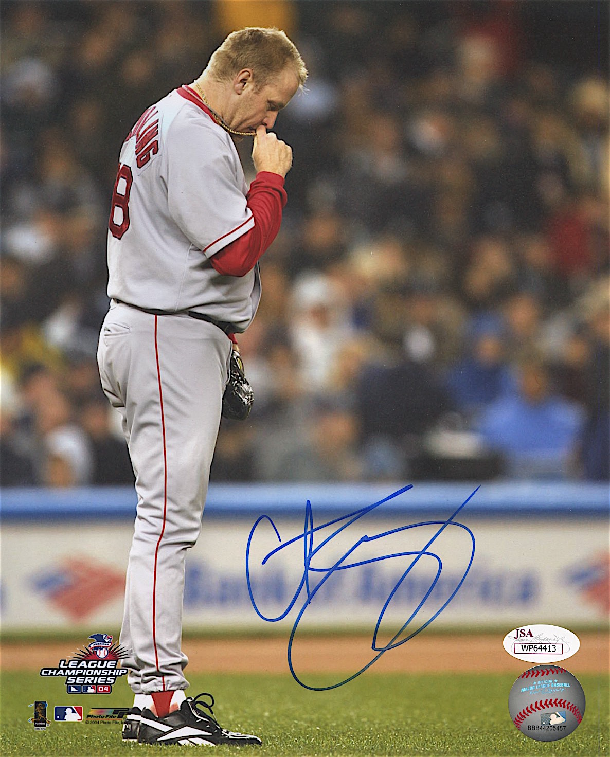 Curt Schilling Signed Red Sox 2004 ALCS "Bloody Sock" 8x10 Photo (JSA COA) at PristineAuction.com Curt Schilling Signed Red Sox 2004 ALCS "Bloody Sock" 8x10 Photo (JSA COA) at PristineAuction.com