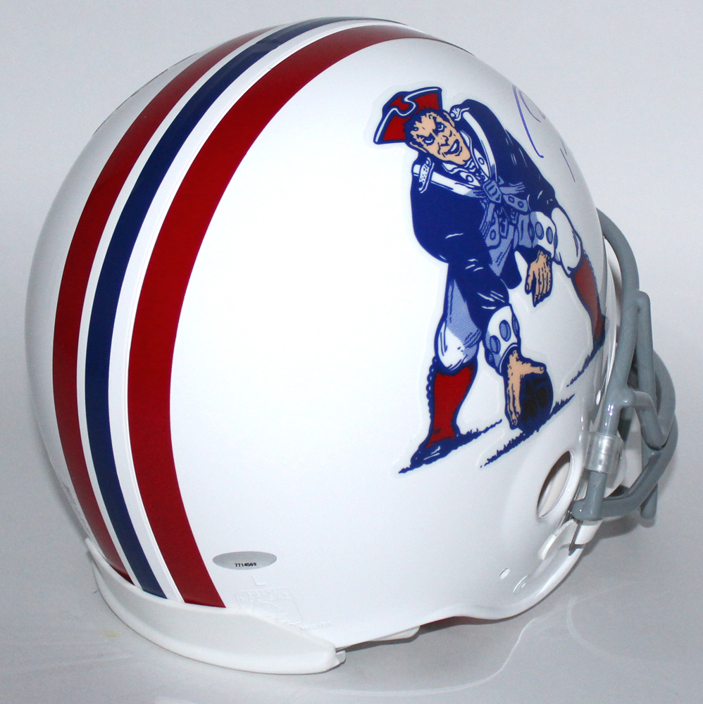 Tom Brady Signed Patriots Throwback Full-Size Authentic Pro-Line Helmet (Tristar Hologram) at PristineAuction.com Tom Brady Signed Patriots Throwback Full-Size Authentic Pro-Line Helmet (Tristar Hologram) at PristineAuction.com