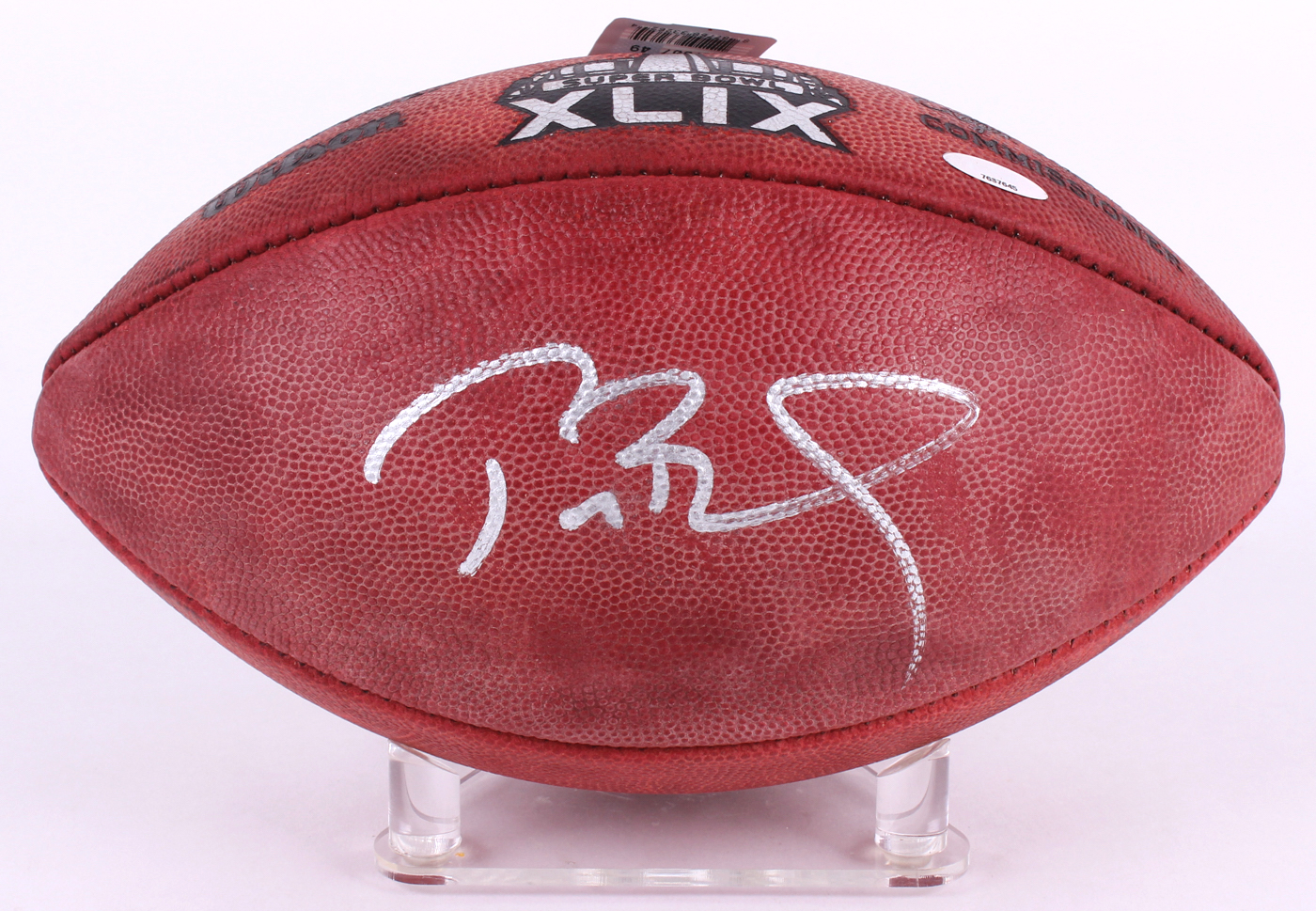 Tom Brady Signed Super Bowl XLIX Official NFL Game Ball (TriStar Hologram) at PristineAuction.com Tom Brady Signed Super Bowl XLIX Official NFL Game Ball (TriStar Hologram) at PristineAuction.com