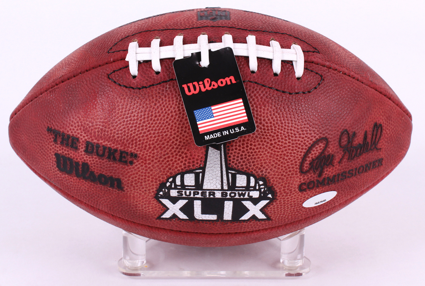 Tom Brady Signed Super Bowl XLIX Official NFL Game Ball (TriStar Hologram) at PristineAuction.com Tom Brady Signed Super Bowl XLIX Official NFL Game Ball (TriStar Hologram) at PristineAuction.com