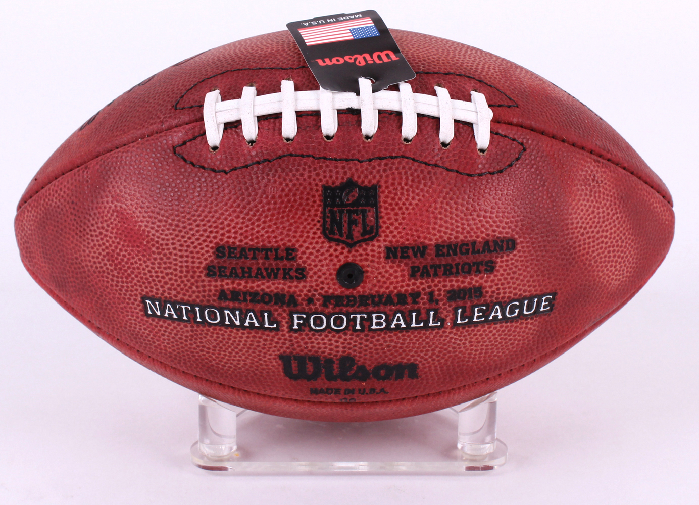 Tom Brady Signed Super Bowl XLIX Official NFL Game Ball (TriStar Hologram) at PristineAuction.com Tom Brady Signed Super Bowl XLIX Official NFL Game Ball (TriStar Hologram) at PristineAuction.com