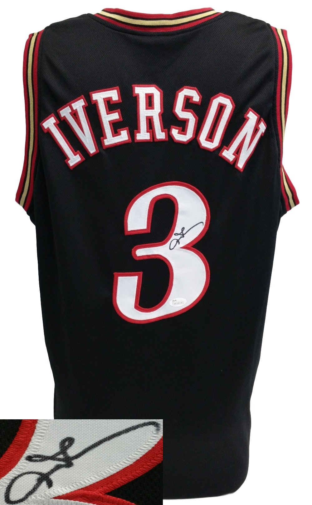 Allen Iverson Signed 76ers Jersey (JSA COA) at PristineAuction.com Allen Iverson Signed 76ers Jersey (JSA COA) at PristineAuction.com