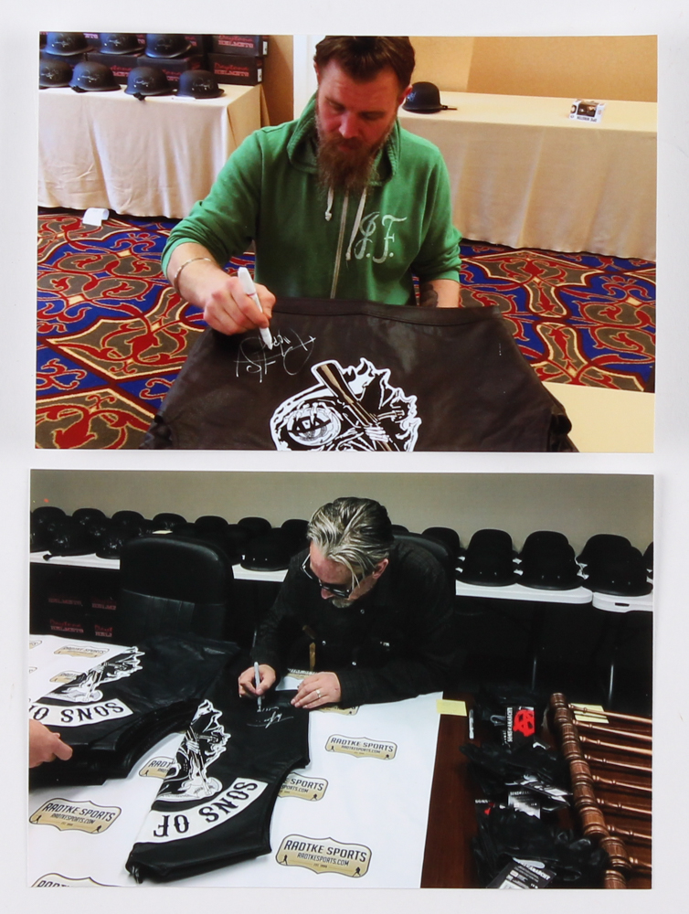 Tommy Flanagan & Ryan Hurst Signed "Sons of Anarchy" Vest Inscribed "Chibs" & "Opie" (Radtke COA) at PristineAuction.com Tommy Flanagan & Ryan Hurst Signed "Sons of Anarchy" Vest Inscribed "Chibs" & "Opie" (Radtke COA) at PristineAuction.com