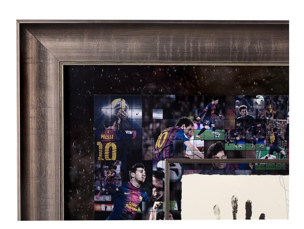 Lionel Messi Signed Barcelona LE 36x36 Custom Framed Tegata Display (UDA COA) at PristineAuction.com Lionel Messi Signed Barcelona LE 36x36 Custom Framed Tegata Display (UDA COA) at PristineAuction.com