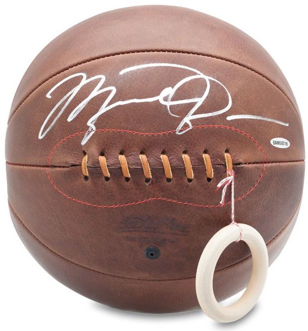 Michael Jordan Signed Naismith Leather Head Basketball (UDA COA) at PristineAuction.com Michael Jordan Signed Naismith Leather Head Basketball (UDA COA) at PristineAuction.com