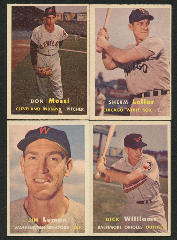 Lot of (24) 1957 Topps Baseball Cards with #316 Billy O'Dell, #336 Haywood Sullivan RC, #320 Neil Chrisley RC, #325 Frank Bolling at PristineAuction.com Lot of (24) 1957 Topps Baseball Cards with #316 Billy O'Dell, #336 Haywood Sullivan RC, #320 Neil Chrisley RC, #325 Frank Bolling at PristineAuction.com