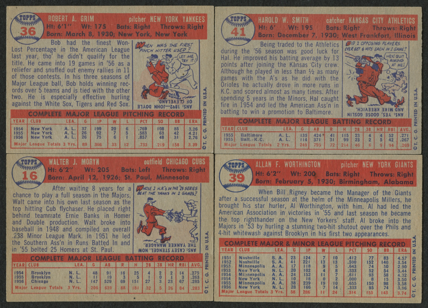 Lot of (24) 1957 Topps Baseball Cards with #316 Billy O'Dell, #336 Haywood Sullivan RC, #320 Neil Chrisley RC, #325 Frank Bolling at PristineAuction.com Lot of (24) 1957 Topps Baseball Cards with #316 Billy O'Dell, #336 Haywood Sullivan RC, #320 Neil Chrisley RC, #325 Frank Bolling at PristineAuction.com