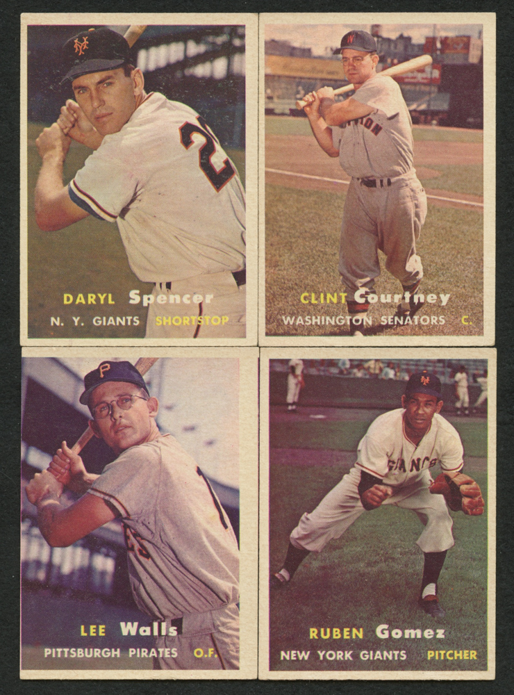 Lot of (24) 1957 Topps Baseball Cards with #316 Billy O'Dell, #336 Haywood Sullivan RC, #320 Neil Chrisley RC, #325 Frank Bolling at PristineAuction.com Lot of (24) 1957 Topps Baseball Cards with #316 Billy O'Dell, #336 Haywood Sullivan RC, #320 Neil Chrisley RC, #325 Frank Bolling at PristineAuction.com
