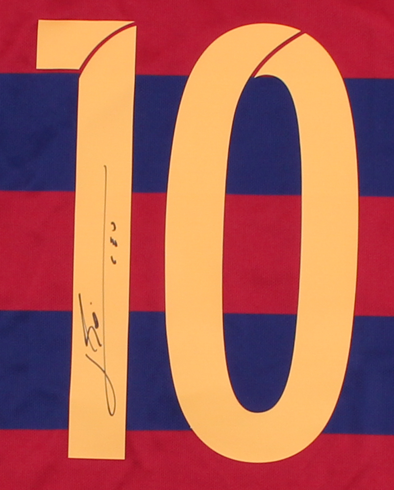 Lionel "Leo" Messi Signed Barcelona Jersey (Messi COA) at PristineAuction.com Lionel "Leo" Messi Signed Barcelona Jersey (Messi COA) at PristineAuction.com