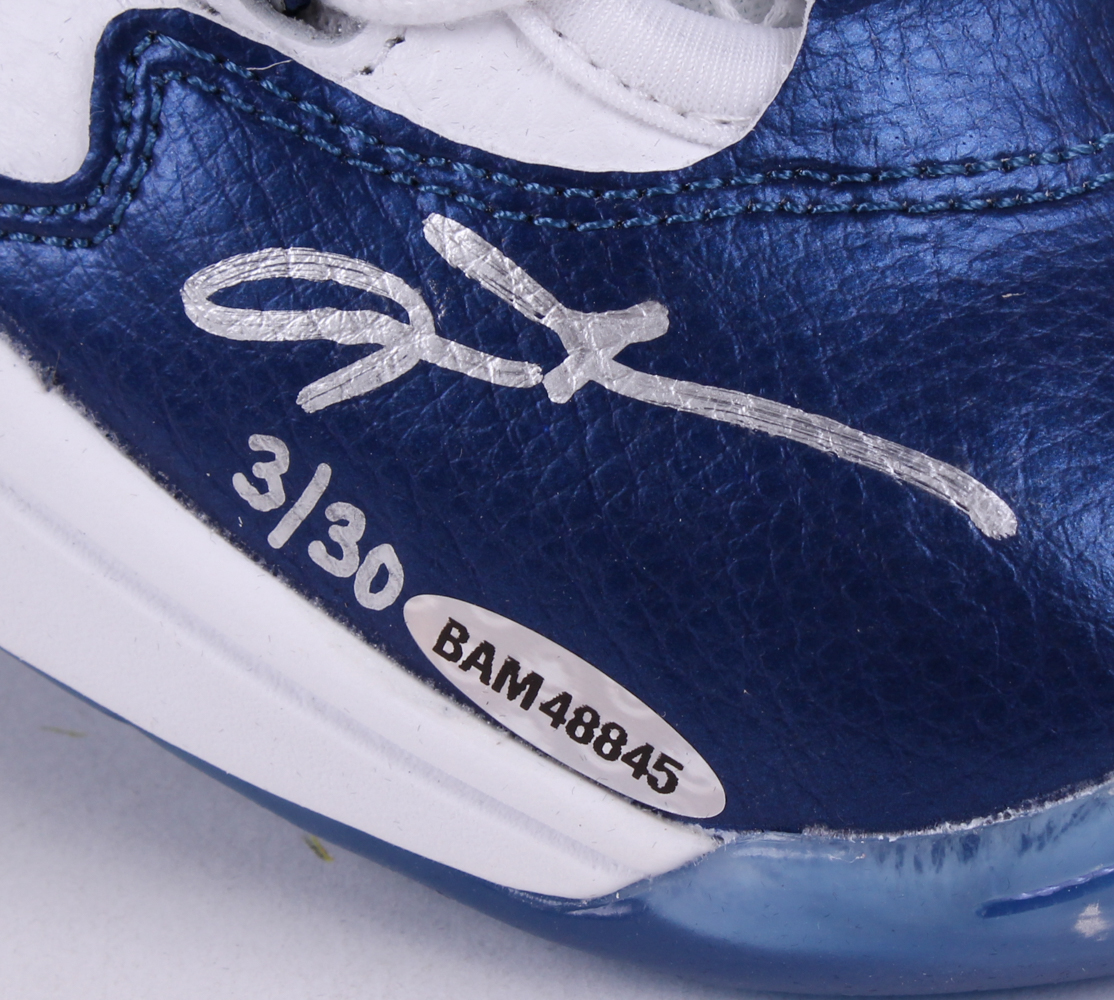 Pair of (2) Allen Iverson Signed LE Reebok Shoes (UDA COA) at PristineAuction.com Pair of (2) Allen Iverson Signed LE Reebok Shoes (UDA COA) at PristineAuction.com