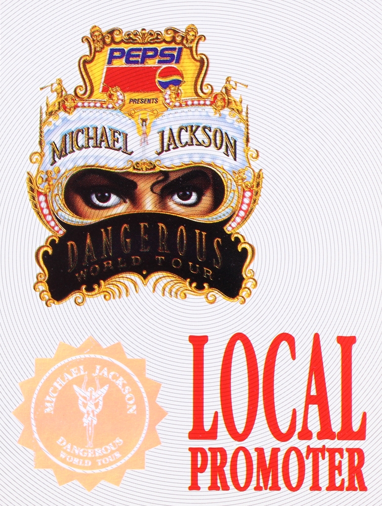 Michael Jackson 199293 Dangerous World Tour Backstage Pass Pristine