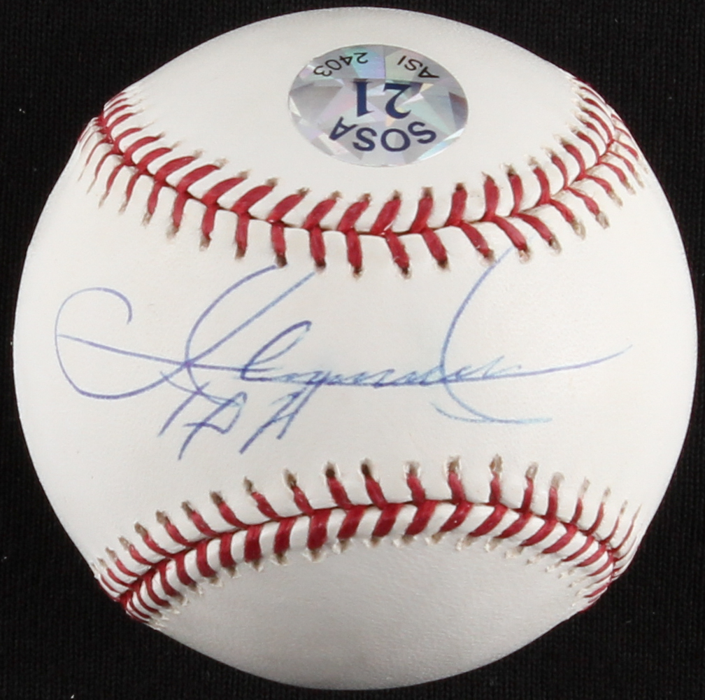 Sammy Sosa Signed OML Baseball (JSA COA) at PristineAuction.com Sammy Sosa Signed OML Baseball (JSA COA) at PristineAuction.com
