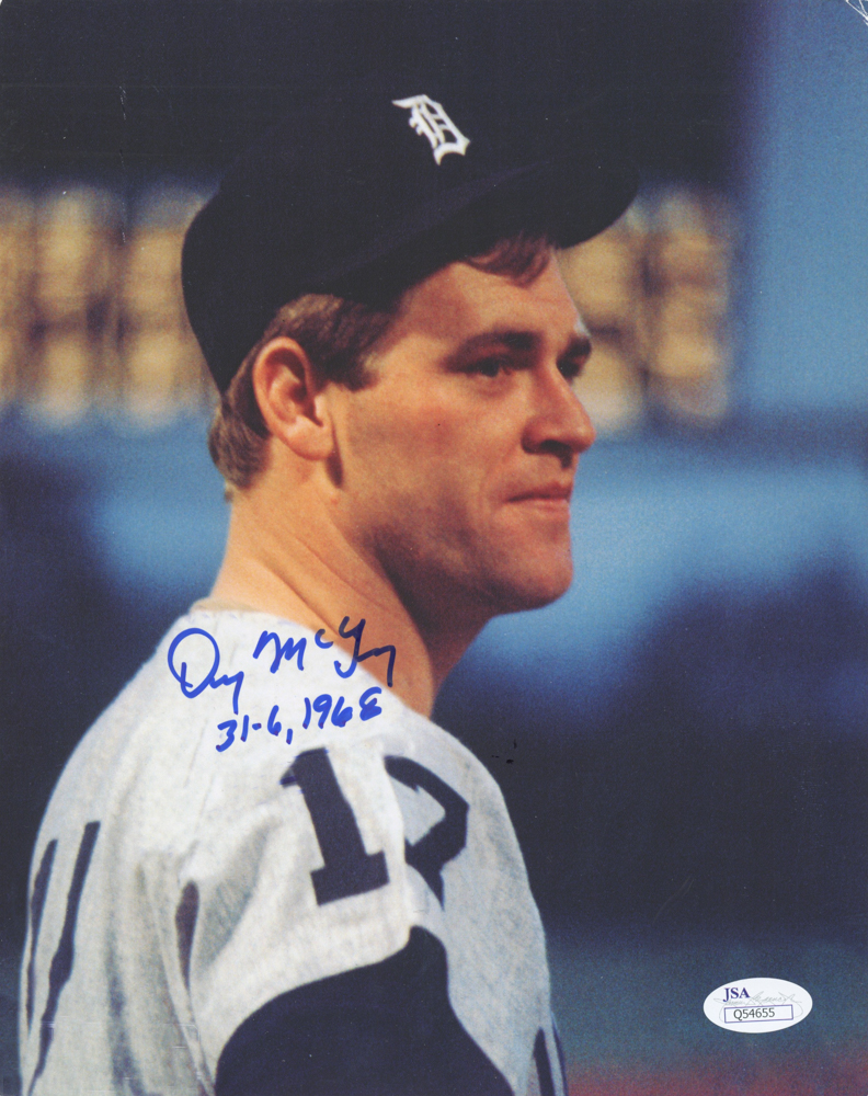 Denny McLain Signed 8x10 Tigers Photo (JSA COA) at PristineAuction.com Denny McLain Signed 8x10 Tigers Photo (JSA COA) at PristineAuction.com