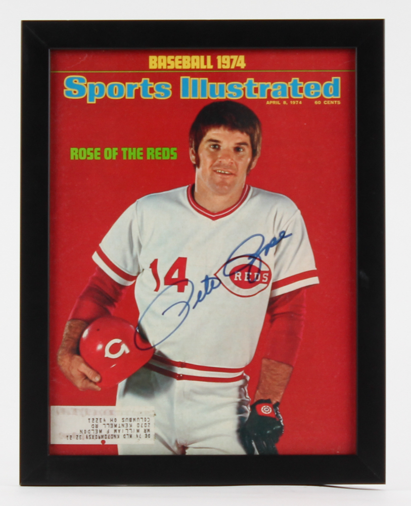 Pete Rose Signed 10x12 Custom Framed Sports Illustrated Cover (JSA COA) at PristineAuction.com Pete Rose Signed 10x12 Custom Framed Sports Illustrated Cover (JSA COA) at PristineAuction.com