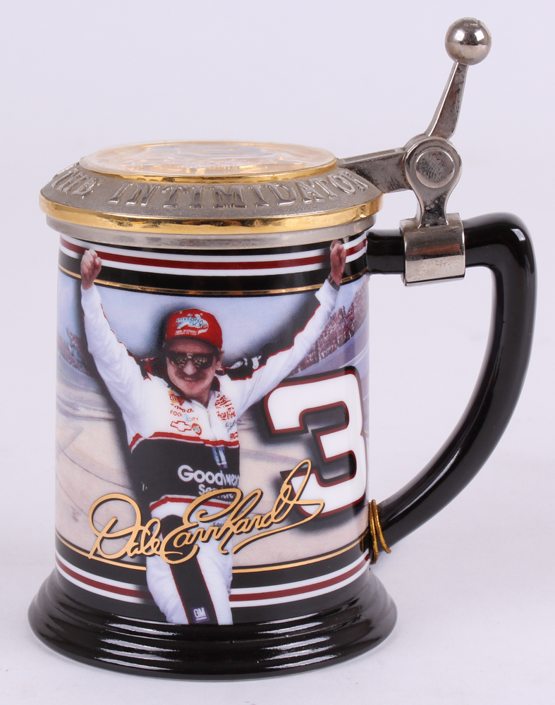 Dale Earnhardt "The Intimidator" Collectors Beer Stein at PristineAuction.com Dale Earnhardt "The Intimidator" Collectors Beer Stein at PristineAuction.com