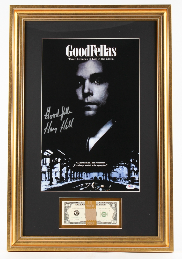 Henry Hill Signed "GoodFellas" 18x27 Custom Framed Movie Poster Display