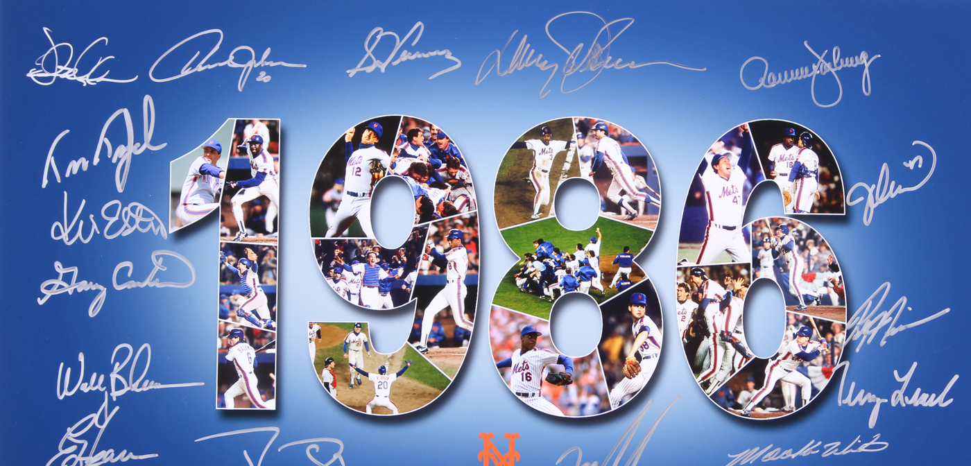 1986 Mets World Series Champions 16x20 Photo Team Signed by (28) with Darryl Strawberry, Lenny Dykstra, Dwight "Doc" Gooden, Mookie Wilson, Bud Harrelson, Jesse Orosco (MAB Hologram) at PristineAuction.com 1986 Mets World Series Champions 16x20 Photo Team Signed by (28) with Darryl Strawberry, Lenny Dykstra, Dwight "Doc" Gooden, Mookie Wilson, Bud Harrelson, Jesse Orosco (MAB Hologram) at PristineAuction.com