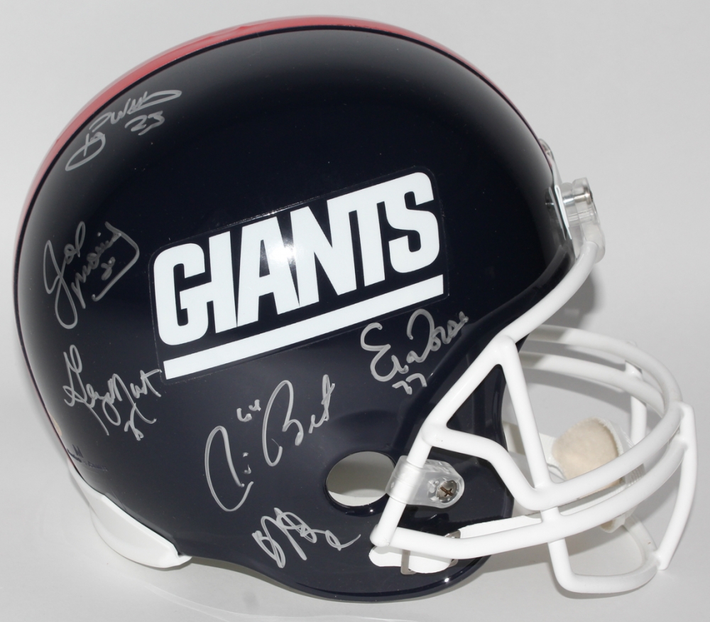 1986 Giants FullSize Helmet TeamSigned By (18) with Lionel Manuel