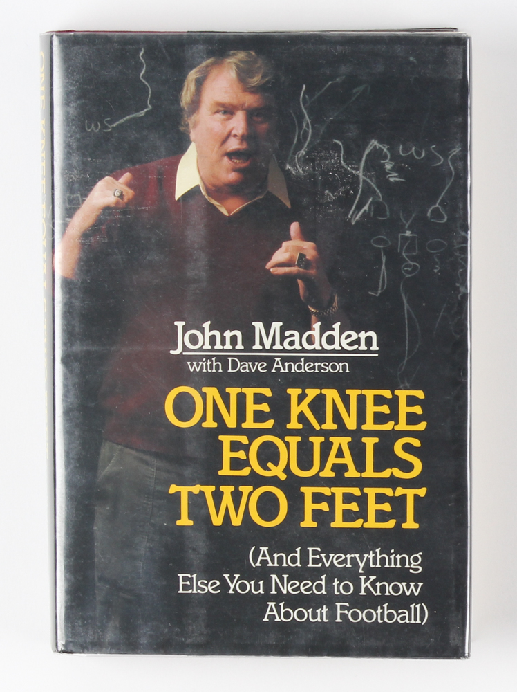 John Madden Signed "One Knee Equals Two Feet" Hardcover Book (JSA COA & SOP COA) at PristineAuction.com John Madden Signed "One Knee Equals Two Feet" Hardcover Book (JSA COA & SOP COA) at PristineAuction.com