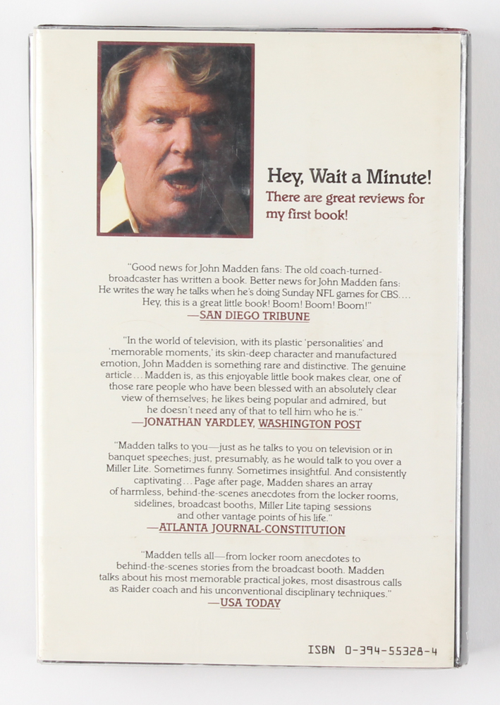 John Madden Signed "One Knee Equals Two Feet" Hardcover Book (JSA COA & SOP COA) at PristineAuction.com John Madden Signed "One Knee Equals Two Feet" Hardcover Book (JSA COA & SOP COA) at PristineAuction.com