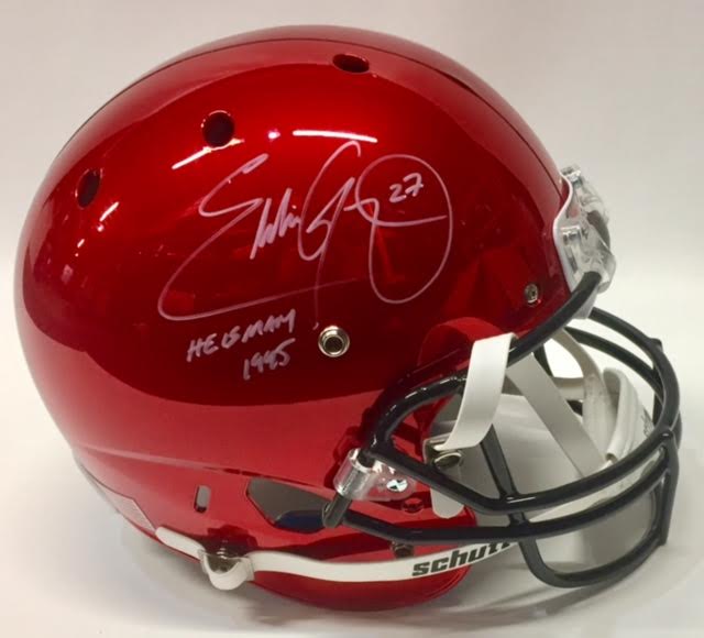 Eddie George Signed Ohio State Buckeyes Chrome Full-Size Helmet Inscribed "Heisman 1995" (JSA COA) at PristineAuction.com Eddie George Signed Ohio State Buckeyes Chrome Full-Size Helmet Inscribed "Heisman 1995" (JSA COA) at PristineAuction.com