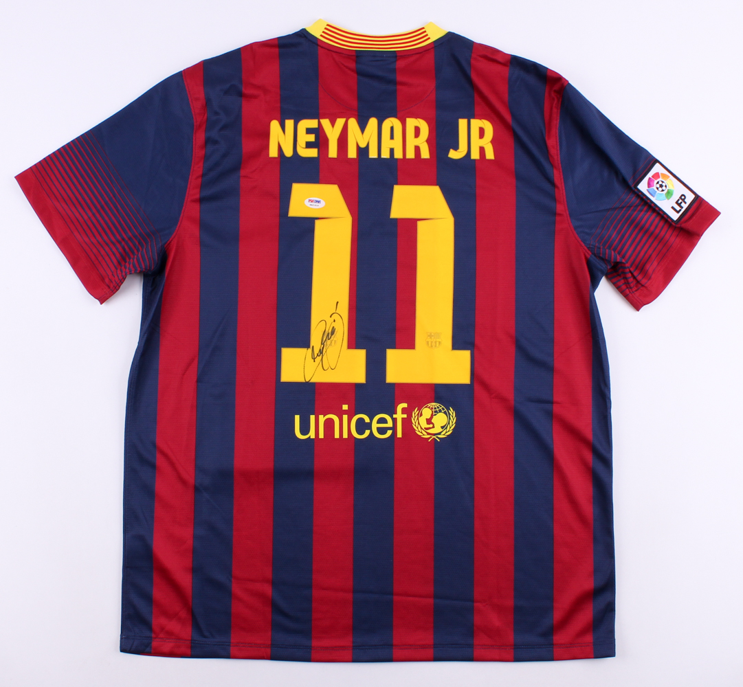 Neymar Jr. Signed Barcelona Jersey (PSA Hologram & PSA LOA) at PristineAuction.com Neymar Jr. Signed Barcelona Jersey (PSA Hologram & PSA LOA) at PristineAuction.com