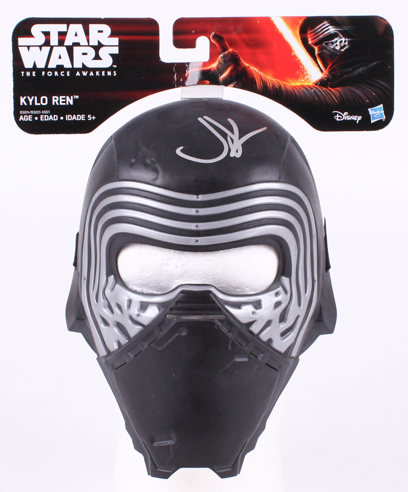 J.J. Abrams Signed Jason Star Wars "The Force Awakens" Metallic Silver Custom Kylo Ren Mask (Beckett COA) at PristineAuction.com J.J. Abrams Signed Jason Star Wars "The Force Awakens" Metallic Silver Custom Kylo Ren Mask (Beckett COA) at PristineAuction.com