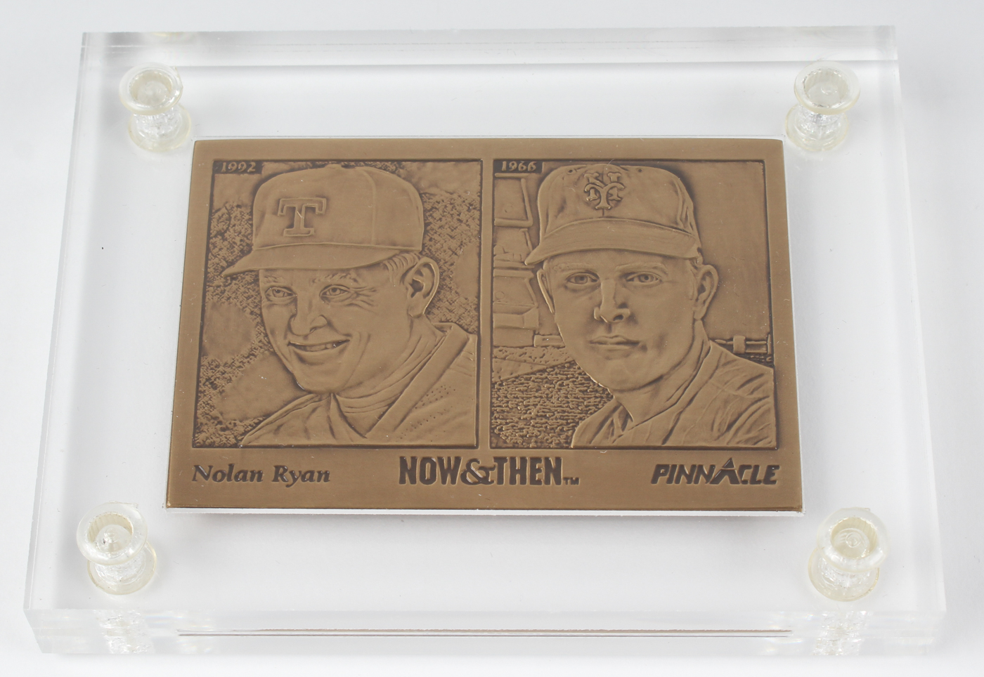 Nolan Ryan LE 1993 Pinnacle #290 Solid Bronze Baseball Card from Highland Mint with Display Case & Original Packaging at PristineAuction.com Nolan Ryan LE 1993 Pinnacle #290 Solid Bronze Baseball Card from Highland Mint with Display Case & Original Packaging at PristineAuction.com