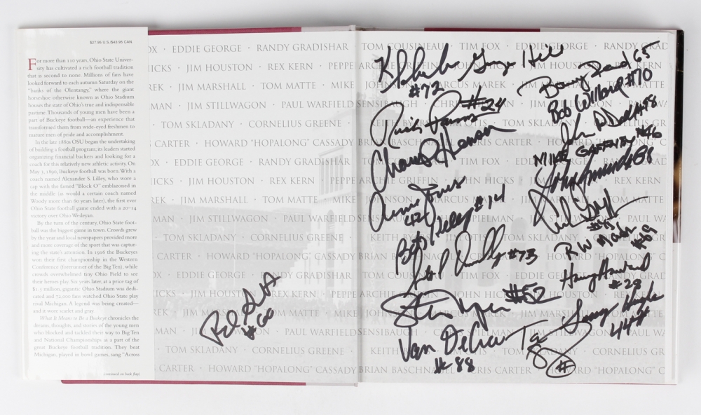 OhioState Buckeye Greats MultiSigned "What It Means To Be A Buckeye