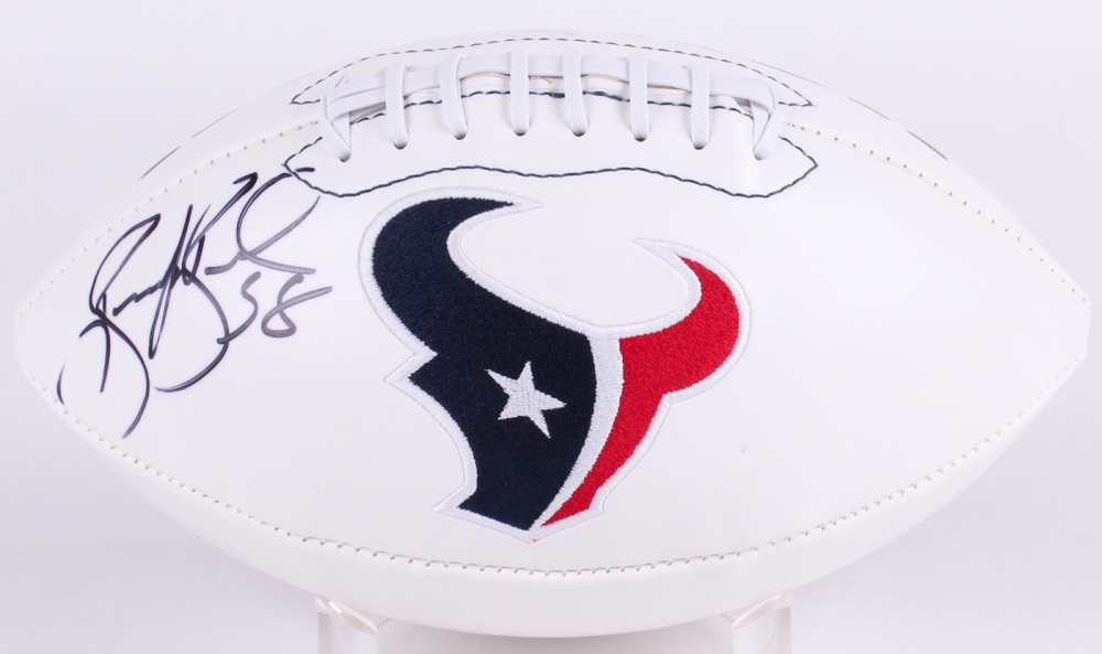Brooks Reed Signed Texans Logo Football (JSA COA) | Pristine Auction