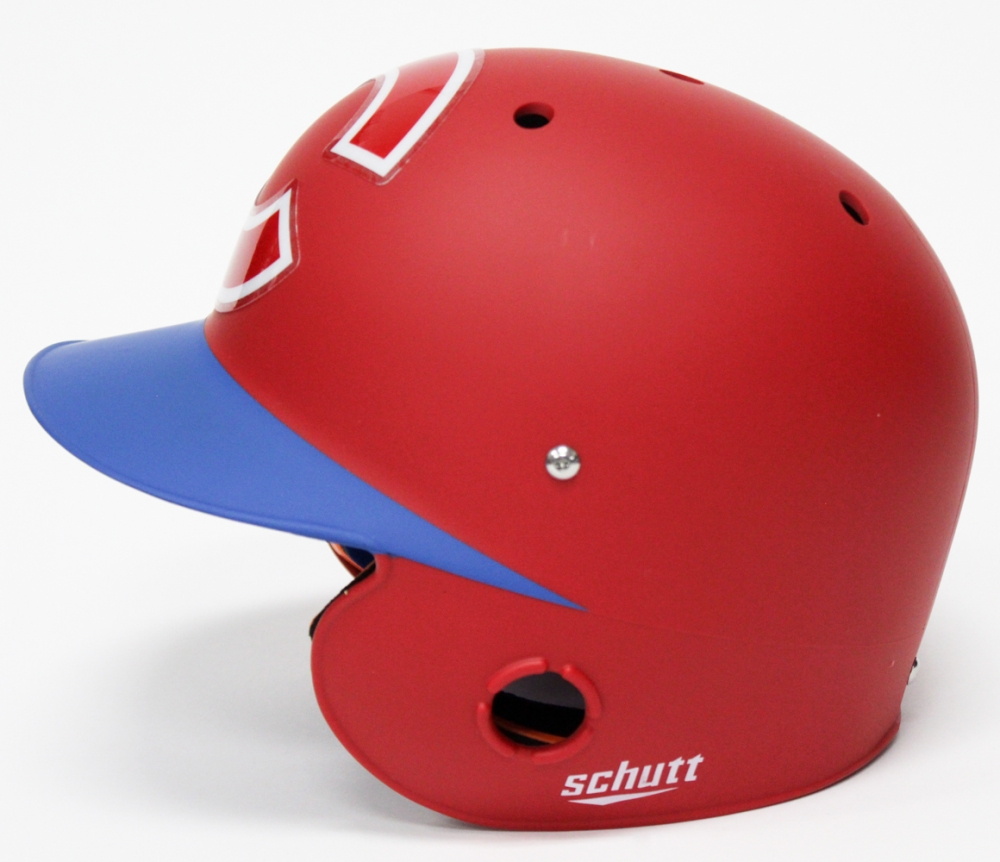 Kerry Wood Signed Cubs FullSize Custom Matte Red Batting Helmet