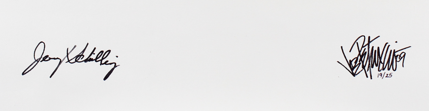 Elvis Presley & Jerry Schilling "You’ll Never Walk Alone" Hand-Embellished Joe Petruccio Signed 20" x 28" Giclee on Canvas #19/25 at PristineAuction.com Elvis Presley & Jerry Schilling "You’ll Never Walk Alone" Hand-Embellished Joe Petruccio Signed 20" x 28" Giclee on Canvas #19/25 at PristineAuction.com