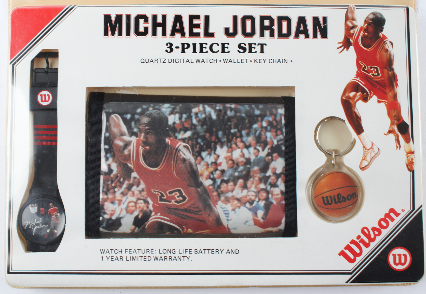 NBA Michael Jordan 3枚セット Michael Jordan Factory Sealed Wilson 3-Piece Set with Watch