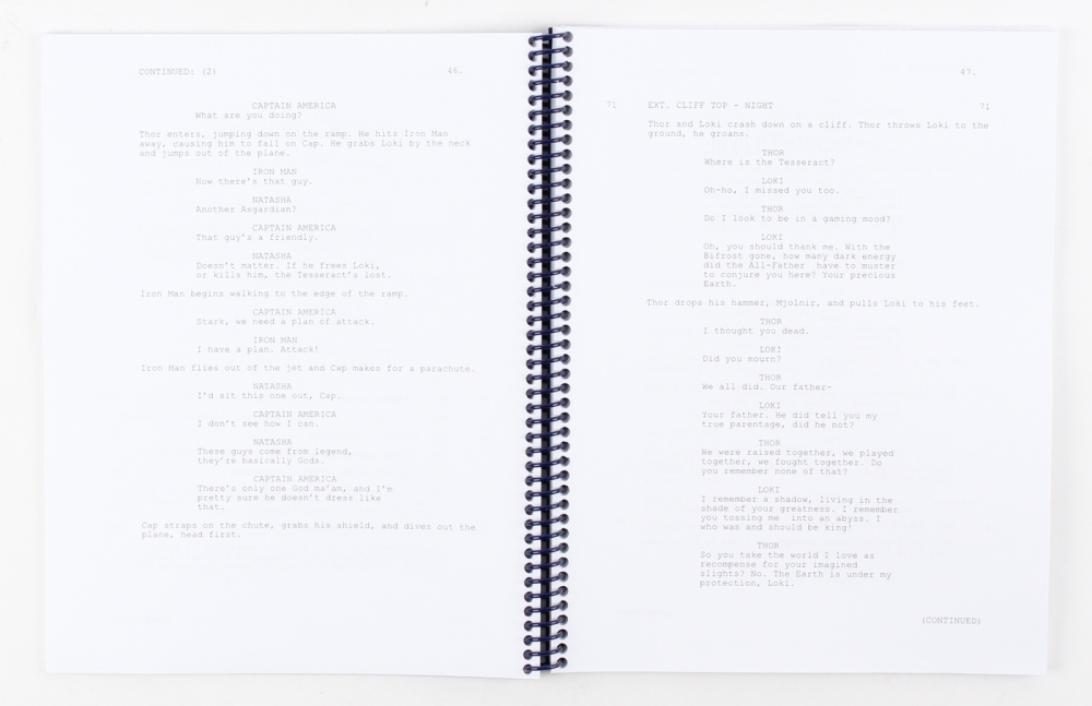 Robert Downey Jr Signed The Avengers Full Movie Script Beckett Coa